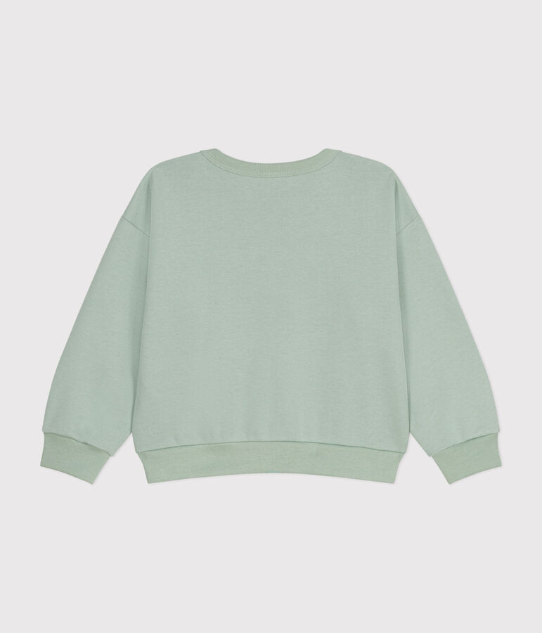 Sweatshirt en molleton enfant fille vert