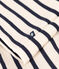 Jurkje met lange mouwen van geruwde fleece voor meisjes wit AVALANCHE/blauw SMOKING