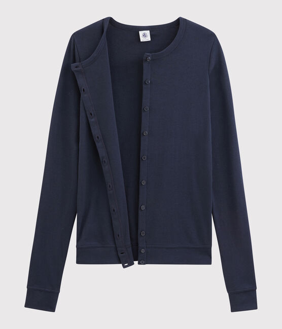 Iconisch katoenen Dames cardigan blauw SMOKING
