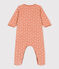 Pyjama bébé imprimé en velours SIENNA/ MARSHMALLOW