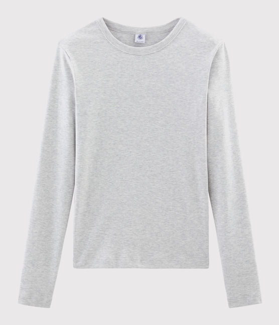 T-shirt iconique col rond Femme gris BELUGA CHINE