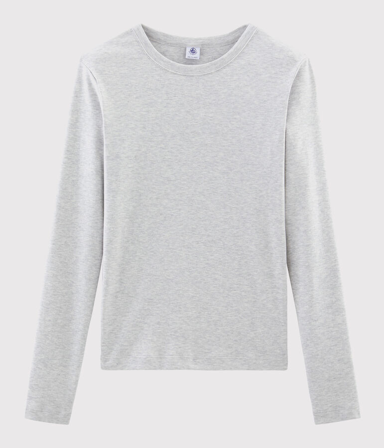 T-shirt iconique col rond Femme gris