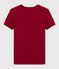 T-shirt col rond iconique en coton Femme rouge SANGRIA