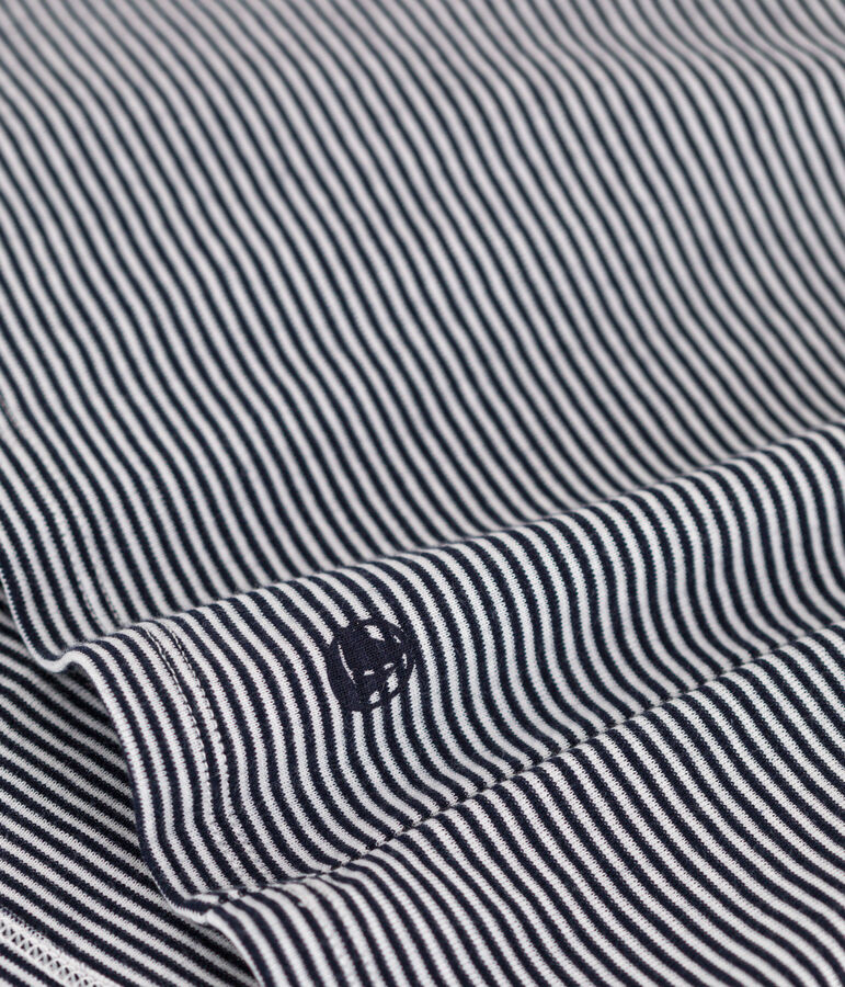 L'Iconique, gestreept T-shirt met korte mouw van ribstof voor dames blauw/wit