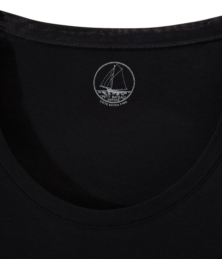 T-shirt met lange mouwen danserskraag vrouwen zwart