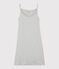 Robe à bretelles iconique en coton Femme gris BELUGA CHINE