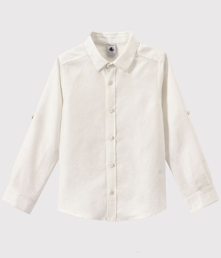 Chemise oxford enfant gar&ccedil;on blanc
