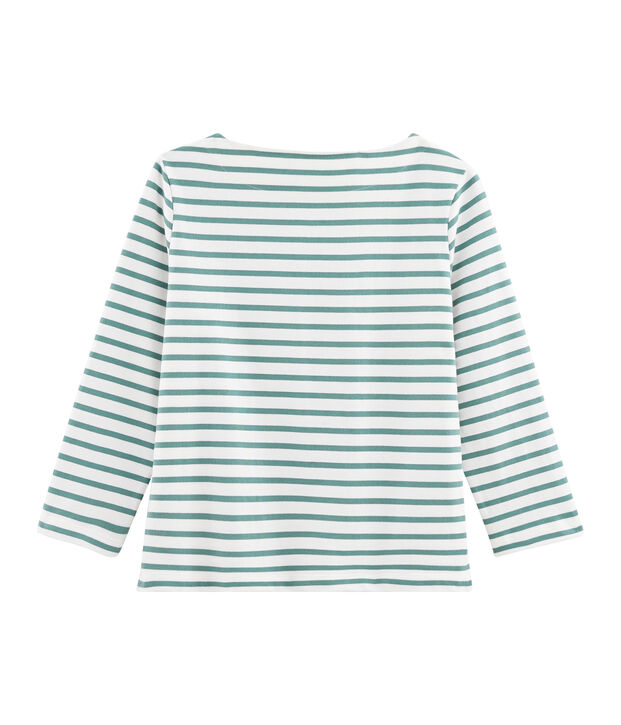 Dames marinetrui wit/groen