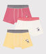 Lot de 3 boxers Petit Bateau X Snoopy en coton petit garçon