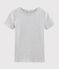 T-shirt col rond iconique en coton Femme gris BELUGA CHINE