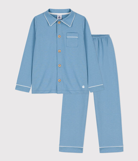 Pyjama petit garçon en jersey bleu AZUL