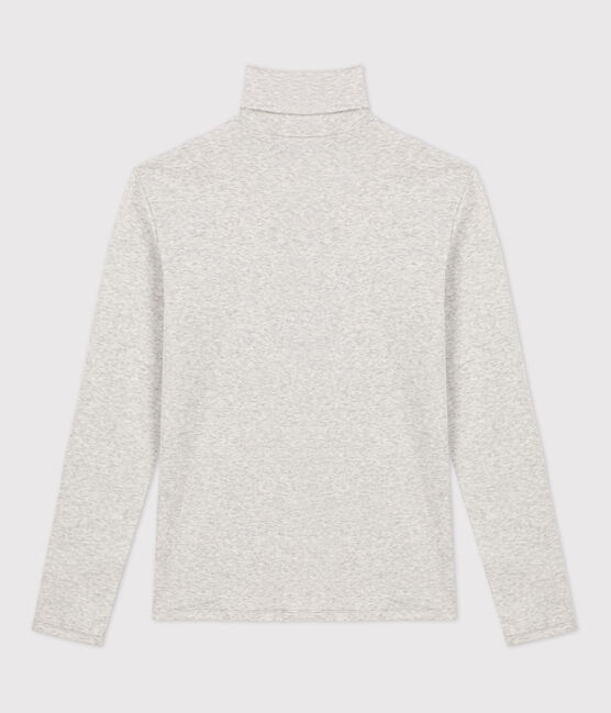 Tijdloos T-shirt met V-hals voor dames in biokatoen grijs BELUGA CHINE