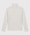 Tijdloos T-shirt met V-hals voor dames in biokatoen grijs BELUGA CHINE