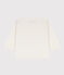 Tee-shirt manches longues bébé en coton blanc MARSHMALLOW