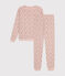 Pyjama en coton imprimé floral femme rose SALINE/blanc MULTICO