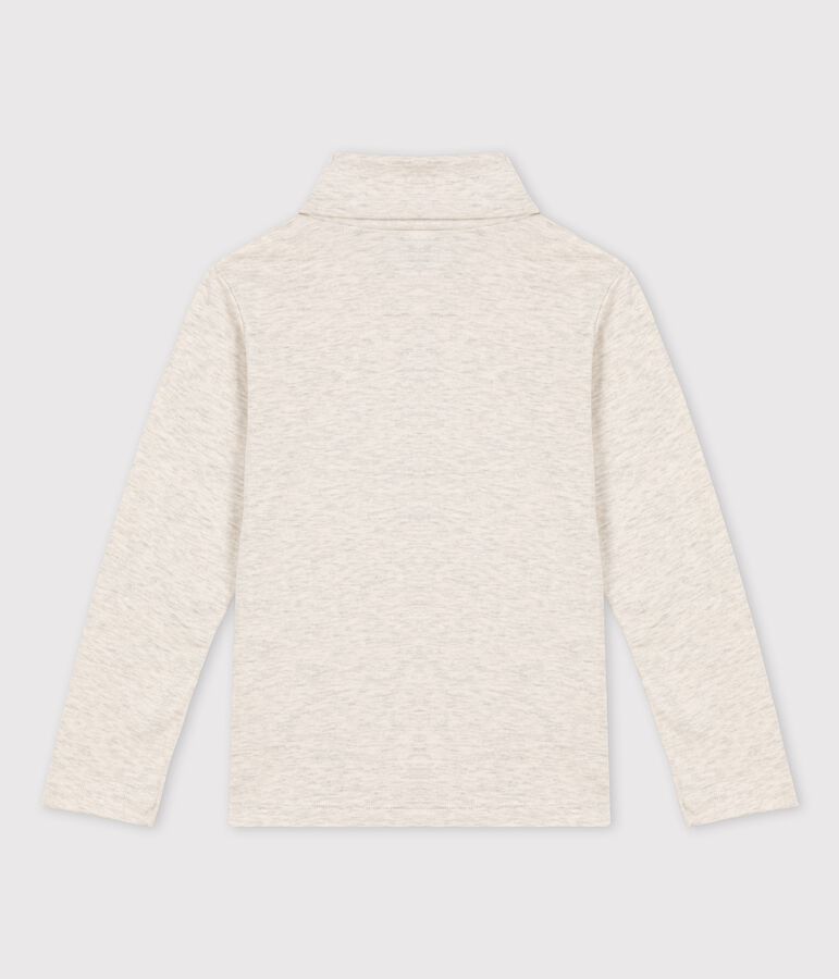 Sous-pull en coton enfant fille / gar&ccedil;on beige MONTELIMAR CHINE