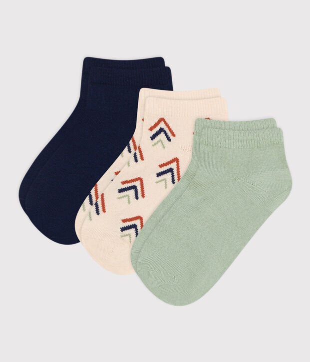 Set van 3 paar kindersokken van katoen met print multicouleur