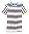 Iconisch damesshirt wit/blauw