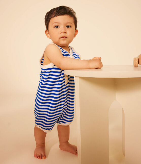 Kort pakje in badstof voor baby's blauw SURF/ AVALANCHE