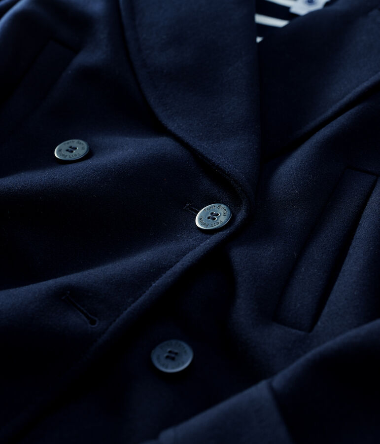 Caban en laine Femme bleu