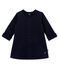 Glitterjurk in molton voor babymeisjes blauw SMOKING/geel DORE