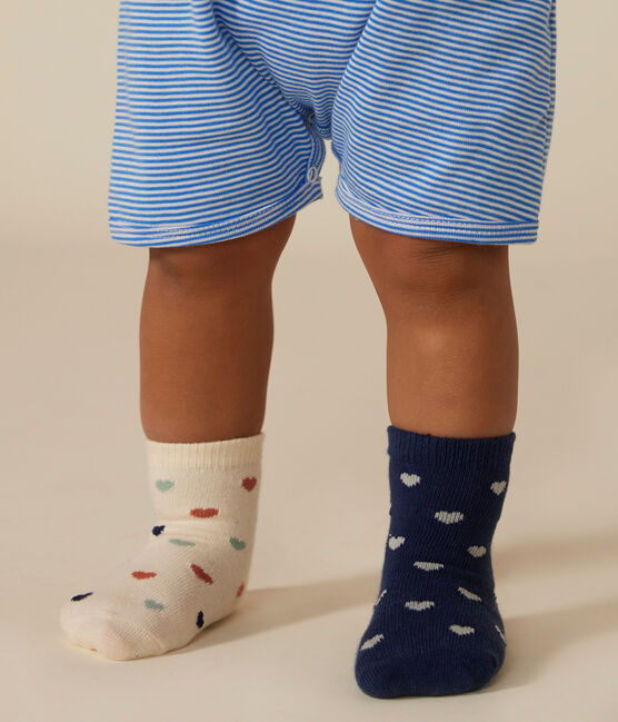 5 paires de chaussettes en coton cœurs bébé variante 1