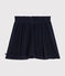 Jupe en bouclette velours enfant fille bleu SMOKING