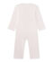 Warme meisjespyjama in fleece roze VIENNE/grijs MISTIGRI