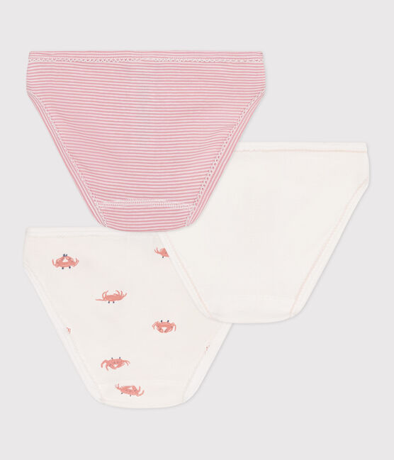 Lot de 3 culottes enfant en coton imprimé crabes variante 1