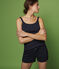 Pyjacourt marine fille-femme en coton bleu SMOKING