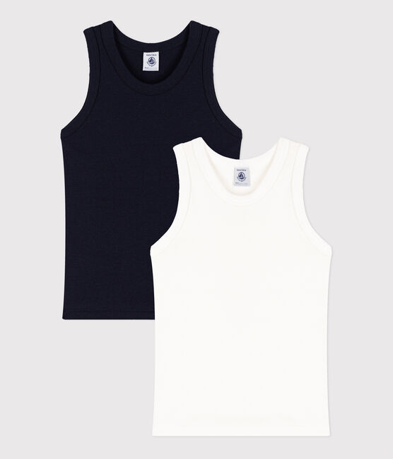 Lot de 2 débardeurs en coton petit garçon variante 1