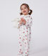 Pyjama bébé en coton avec col pétale fruits
