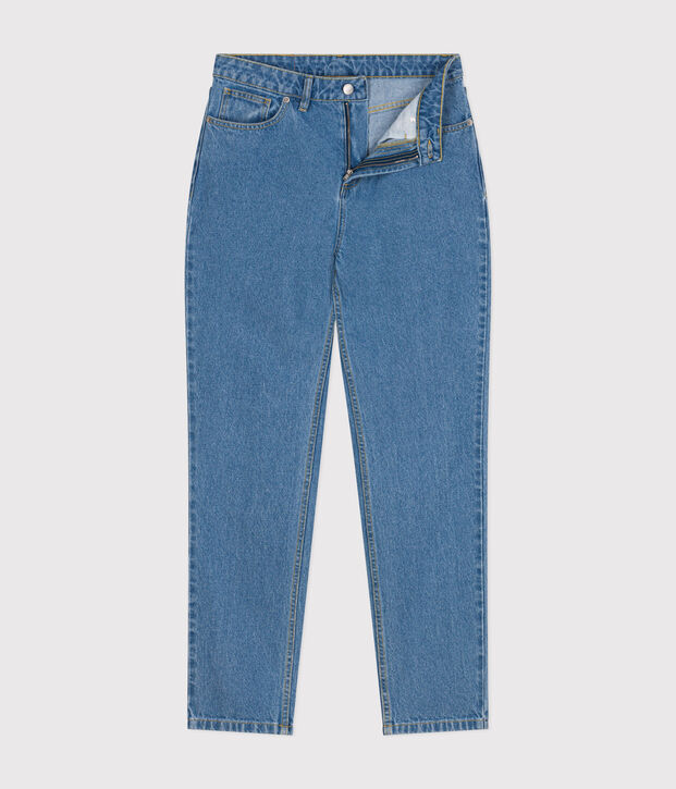 Rechte spijkerbroek voor dames blauw
