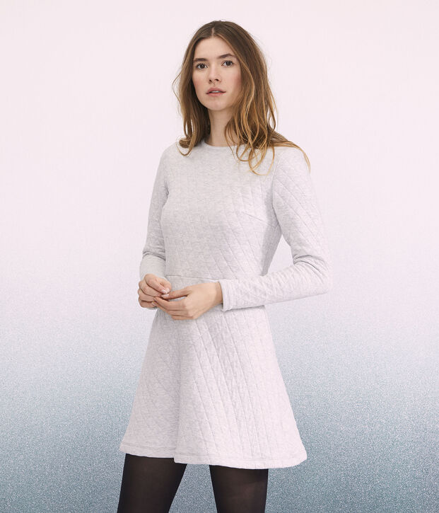 Robe Femme gris chin&eacute; clair
