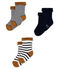 Lot composé de 3 paires de chaussettes en éponge, moelleuses et confortables. variante 3