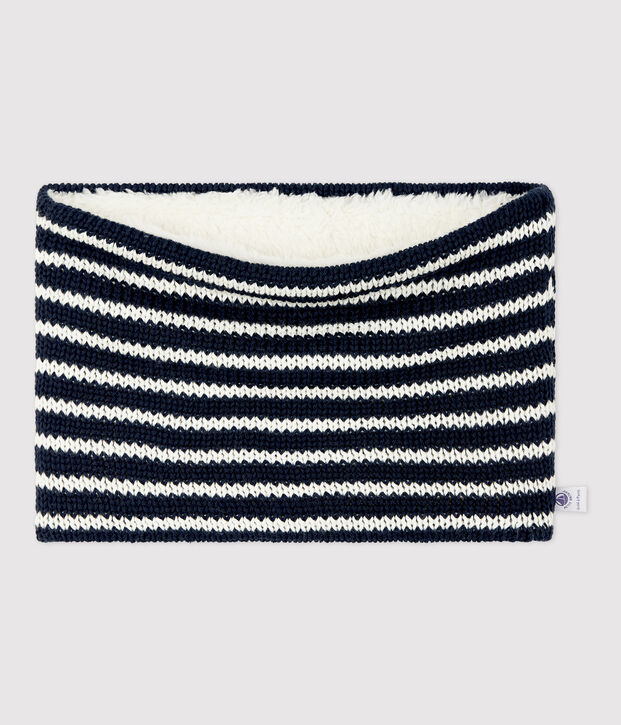 Snood voor jongens-meisjes blauw/wit