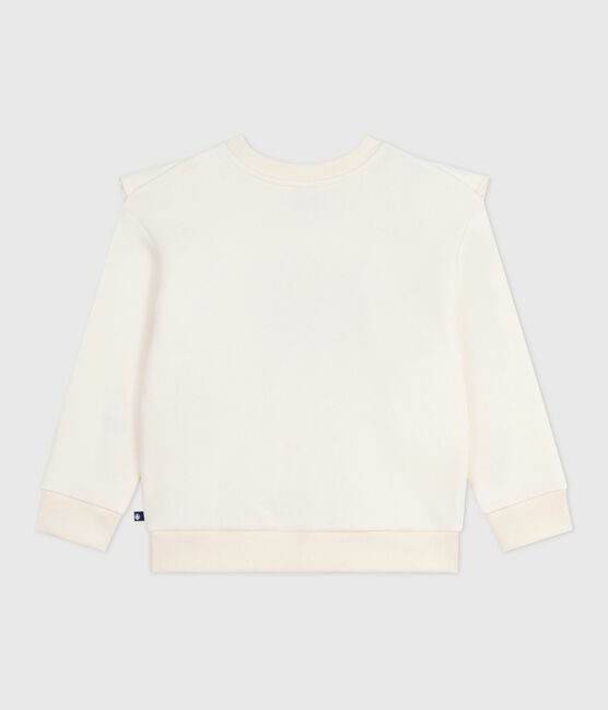 Katoenen sweatshirt met print voor kinderen ecru MILK