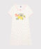 Chemise de nuit petite fille en côte blanc MARSHMALLOW/blanc MULTICO