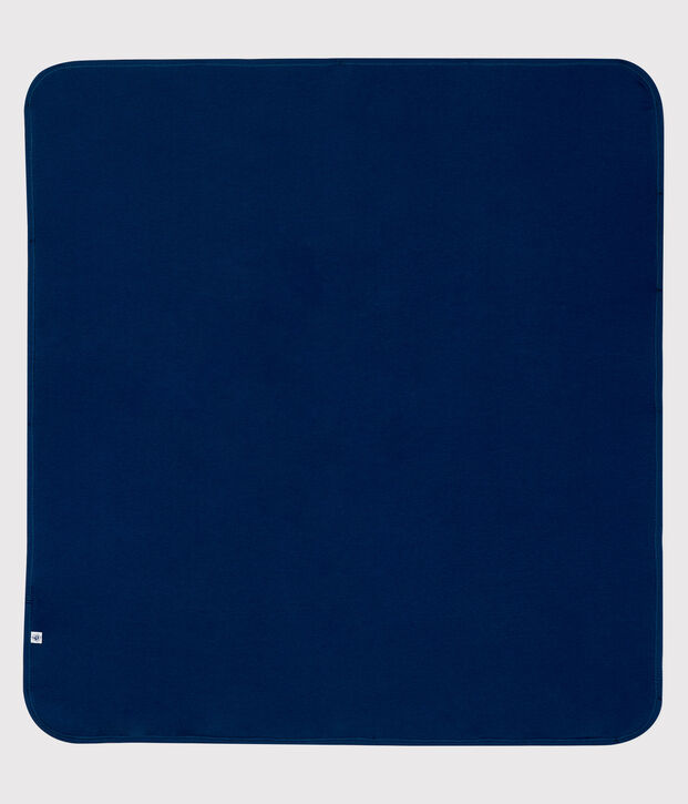 Couverture/nid d'ange anti-ondes en jersey bleu/blanc