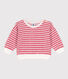 Sweatshirt in bouclébadstof voor baby's