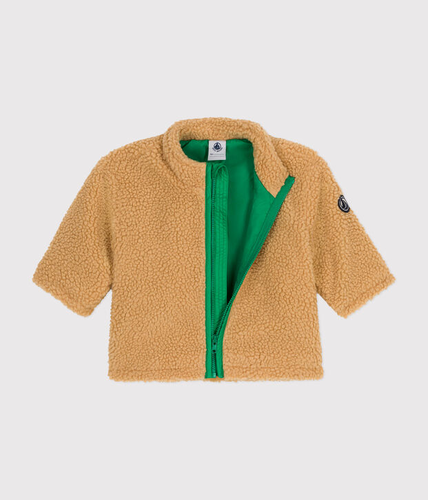 Veste en sherpa b&eacute;b&eacute; beige