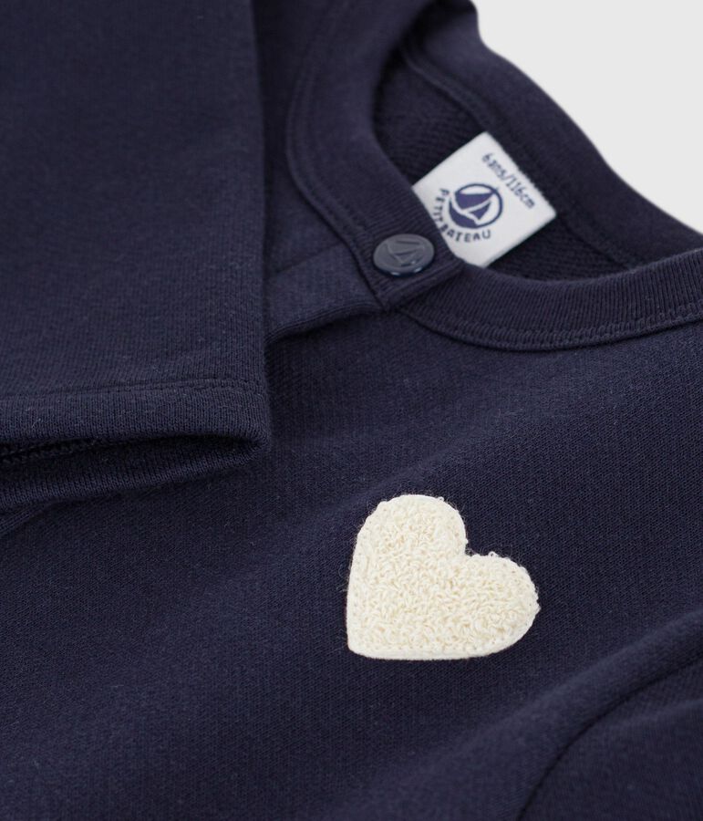 Effen katoenen vestje voor kinderen blauw