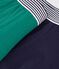 Lot de boxers enfant en coton et &eacute;lasthanne uni multicouleur