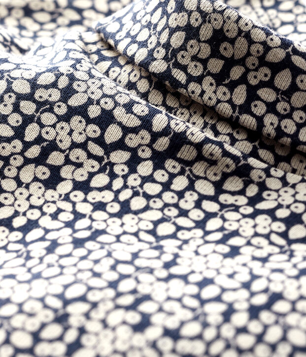 Body manches longues b&eacute;b&eacute; col roul&eacute; bleu/blanc