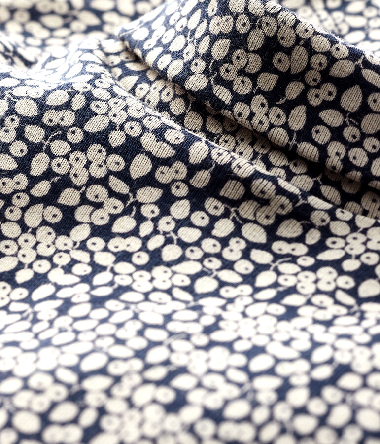 Body manches longues b&eacute;b&eacute; col roul&eacute; bleu/blanc