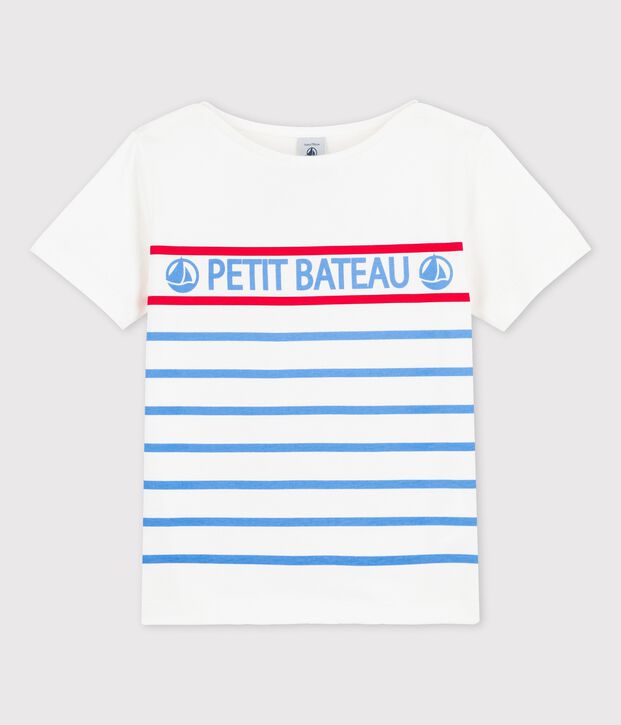 T-shirt in katoen voor jongens/meisjes wit