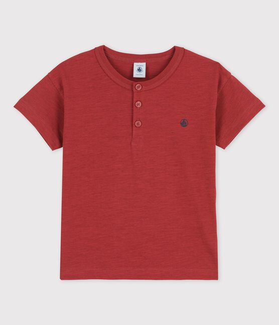 T-shirt met korte mouwen in katoen voor meisjes/jongens bruin OMBRIE