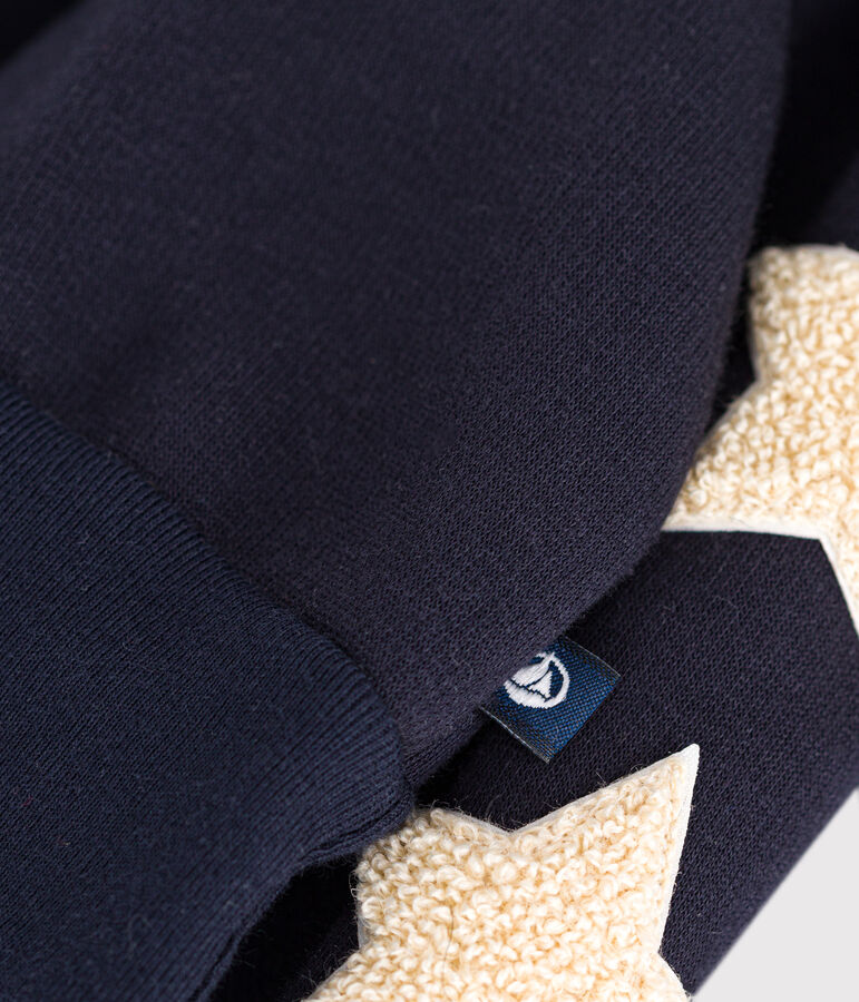 Fleece sweatshirt voor baby's blauw