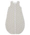 Fluwelen trappelzak babyjongen grijs BELUGA/wit MARSHMALLOW