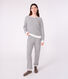 Pyjama femme en coton éponge à rayures